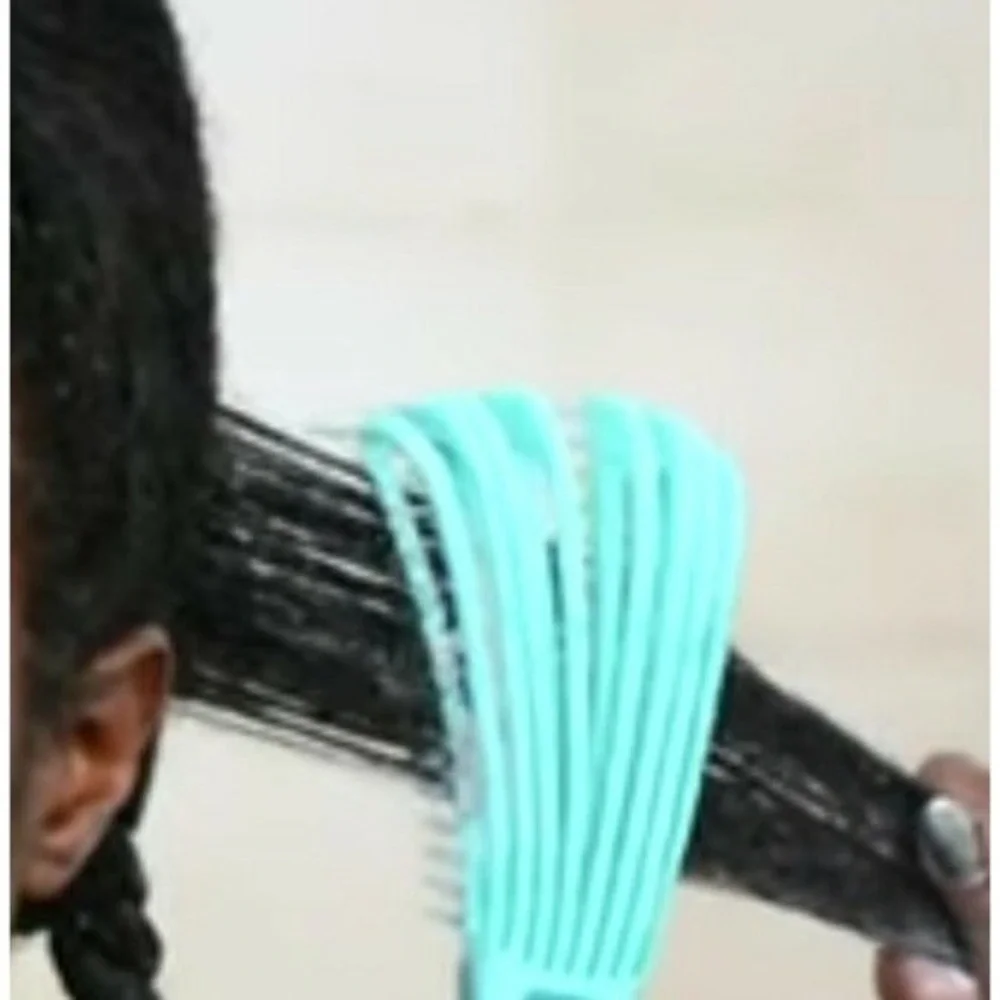 Detangler Hair Brush‎ EZ Anti-Static Scalp Comb Salon Styling Tool Baby Blue